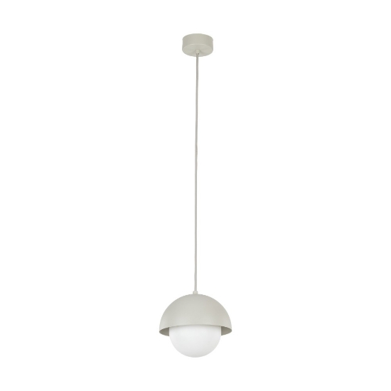 Lampada a sospensione per bagno beige sfera 17 cm